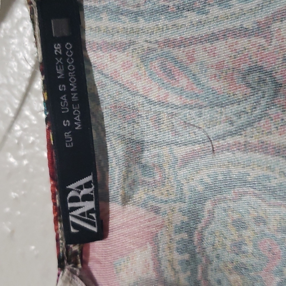 Zara PATCHWORK PRINT DRESS, SIZE S - Picture 9 of 15